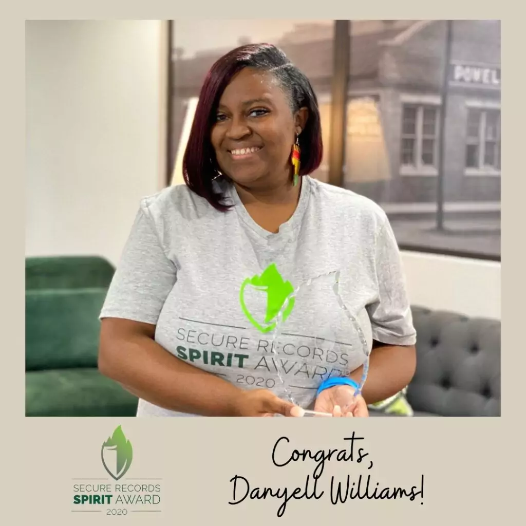 3 SRSpirit Award Nov 2020 Danyell Williams