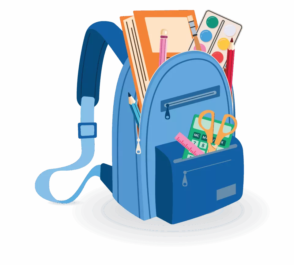 backpack illustration